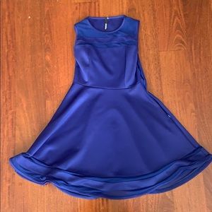 Lulus flowy dress with mesh detail